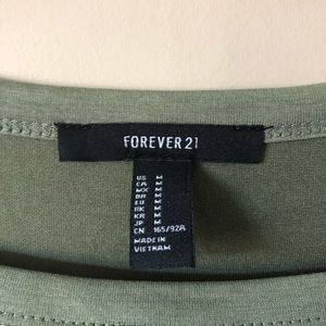Forever 21 Tops - Green deep V v-neck t-shirt Forever 21 Tops - Green deep V v-neck t-shirt